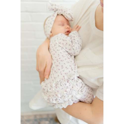 Personalized Bamboo Ruffled Footie