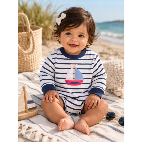 Sweatshirt Bubble, Bubbly Sailboat Pink