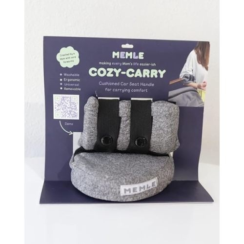 Car Seat Handle Cushion – Must-Have Baby Accessory for Moms – Universal Fit, Dual-Density Foam for Arm Comfort – Baby Shower Gift & Infant Carrier Add-On