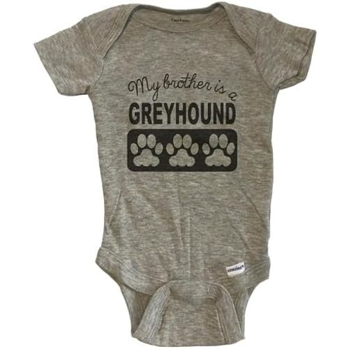 My Brother is A Greyhound Baby Bodysuit (100% Cotton)