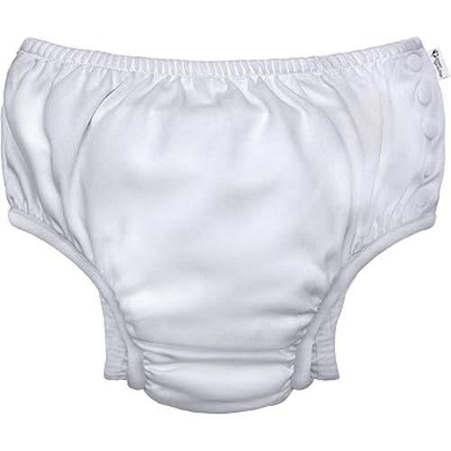 green sprouts Baby Toddler Eco Snap Swim Diaper - White - 3T