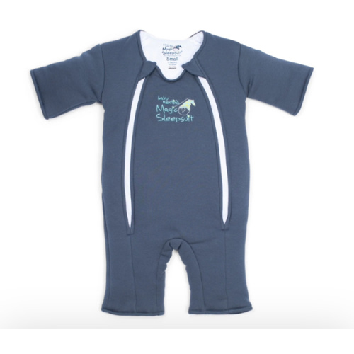 Navy Blue Baby Merlin’s Magic Sleepsuit – Premium 100% Cotton Baby Sleepwear