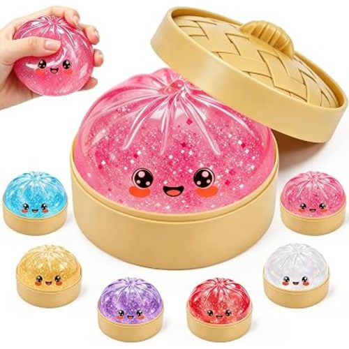 6PCS Squishy Toy Squeeze Toys with Box, Squishy Stress Ball Soft Sensory Squeeze for Anxiety Stress Relief, Fun Fidget Toys for Party Holiday