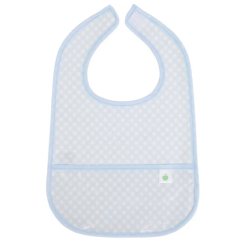 The Wipe It Bib, Blue Gingham - Apple of My Isla Bibs | Maisonette