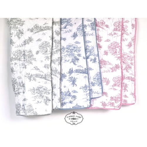 Storyland Toile Baby Quilt | Maison Nola