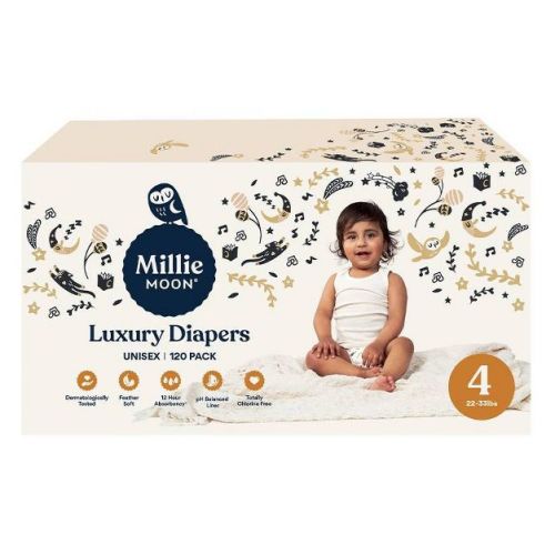 Millie Moon Luxury Diapers - (Select Size and Count)