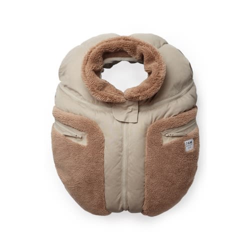 Faux Shearling Trim Car Seat Cocoon