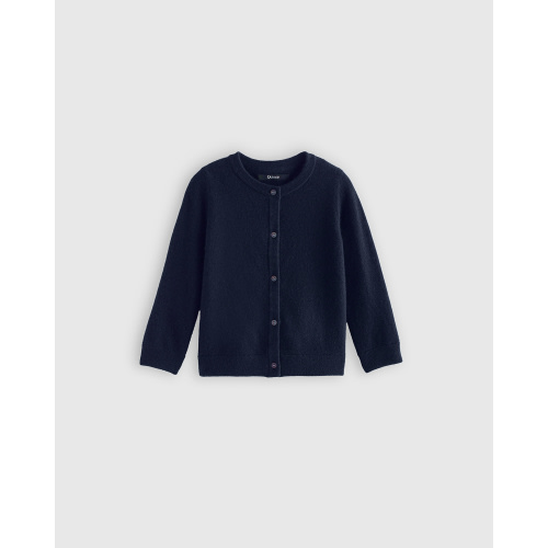 Mongolian Cashmere Cardigan - Baby in True Navy