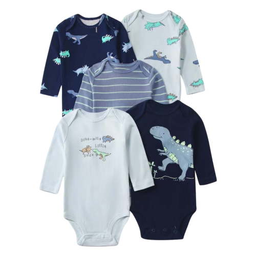 Baby Girls' 5 Pack Long Sleeved Onesie Bodysuits Boy Clothes Baby Girl Clothes 3-6 Months