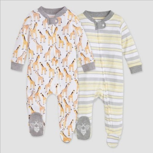 Burt's Bees Baby® 2pk Sleep N' Play - Heather Gray, Size: Newborn