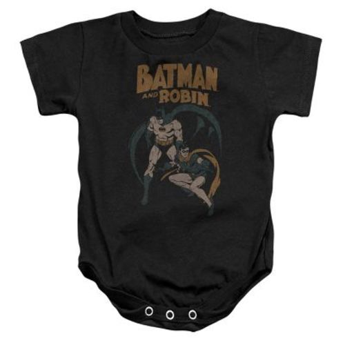 Baby Batman Batman & Robin Vintage Infant Bodysuit Black 12 Months
