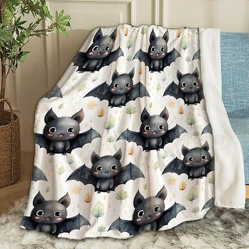 Halloween Bats Baby Blanket Gifts Cozy Soft Swaddle Blanket Boys, Girls, Infant, Newborn Receiving Blankets Christmas Birthday Gifts 40"x30" (Toddler) for Pets