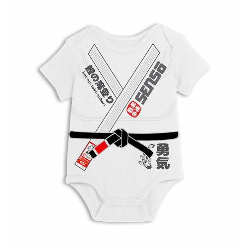 Baby Jiu Jitsu Bodysuit - Yuki Model BJJ Gi for Little Black Belts…