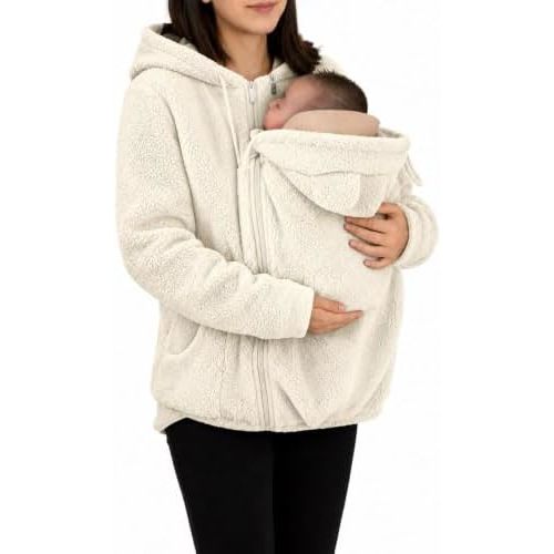 Little Snug Fleece Baby Carrier Sweater Hoodie for Mom Pouch Carrying