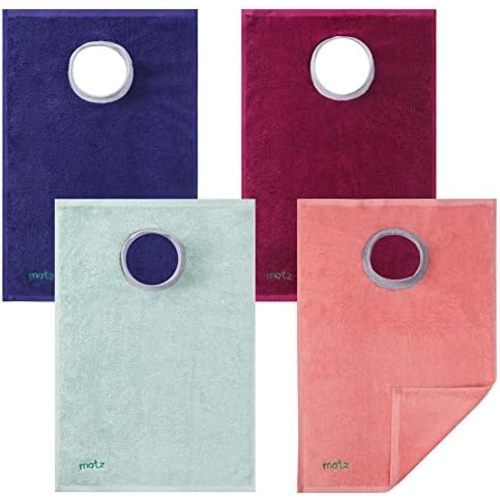 MATZ Terry Towel Slip On Baby & Toddler Bibs | Full Coverage | Ultra Absorbent 100% Cotton | Soft Ribbed Neck
