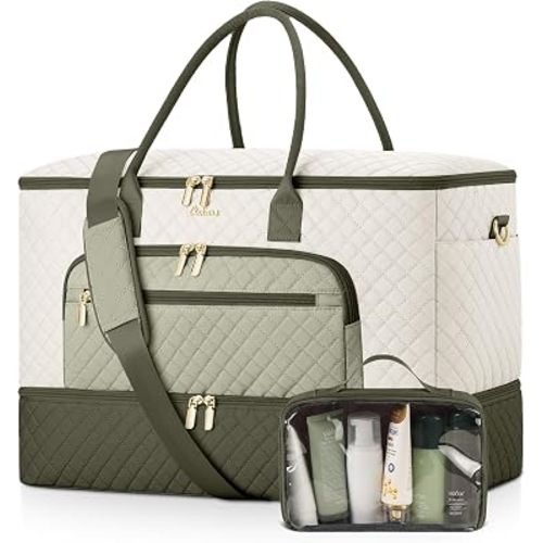 Travel Duffle Bag, Wide Open Weekender Overnight Bags for Women Carry On