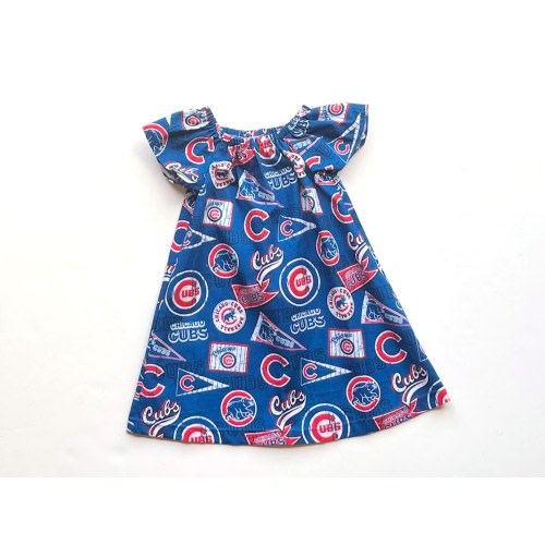 Girl&#39;s MLB Chicago Cubs Dress, Major League Baseball, Girls Baseball Dress, Infants Dress, Girls Summer Dress, Cubbies, Toddler Dress