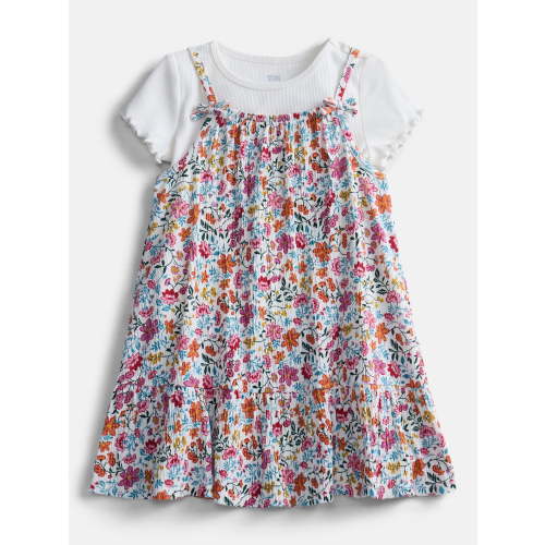 Wonder Nation Toddler Girls' Cami Dress and Tee Set, 2-Piece, Sizes 12M-5T