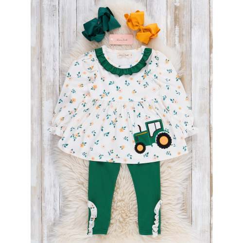 Country Ride Tractor Embroidered Outfit