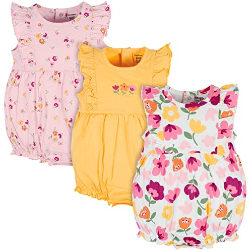 Onesies Brand Baby Girls' 3-pack Romper