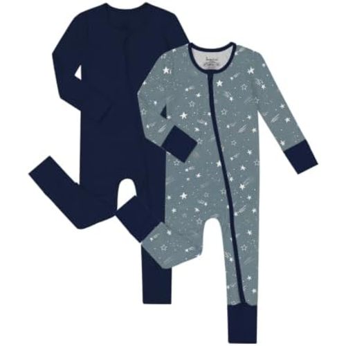 Jimonda Baby Zipper Pajamas, Unisex Footies& Footless Sleeper