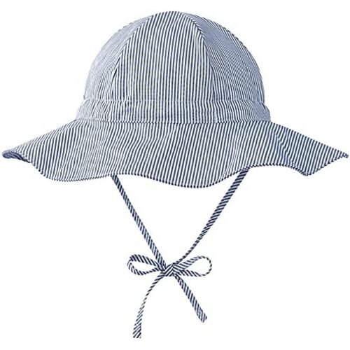 Zando Baby Sun Hat UPF 50+ Toddler Sun Protection Bucket Hats for Boys Girls Infant Wide Brim Beach Hat Baby Bucket Hat 0-4T