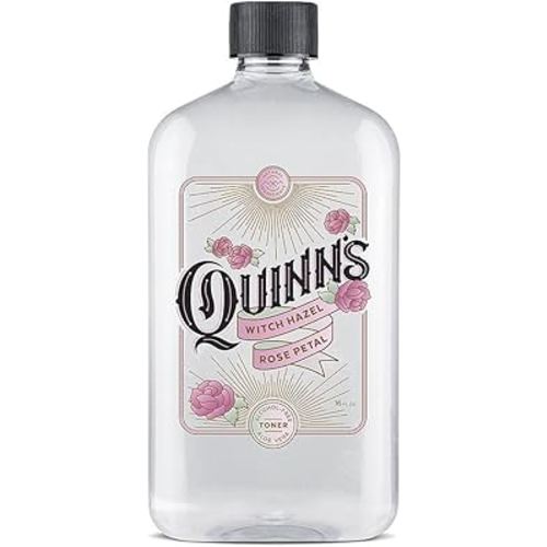 Quinn’s Alcohol Free Witch Hazel with Aloe Vera 16 Ounce (Rose)