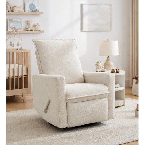 Latitude Run® Boucle Glider Swivel Recliner & Reviews | Wayfair