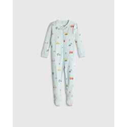 100% Organic Cotton Footie Pajama in Vehicles