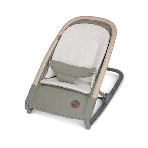 Maxi-Cosi Kori 2-in-1 Baby Bouncer Seat for Infants, Baby Rocker Chair, Portable Baby Bouncer, Classic Green
