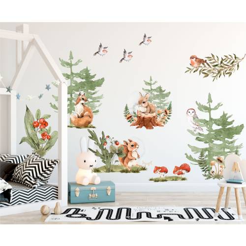 Woodland Wall Decals for Nursery