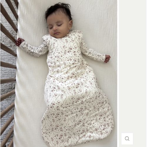 Posie Mauve 1.0 TOG Bamboo Viscose Transitional Swaddle Sack | günamüna