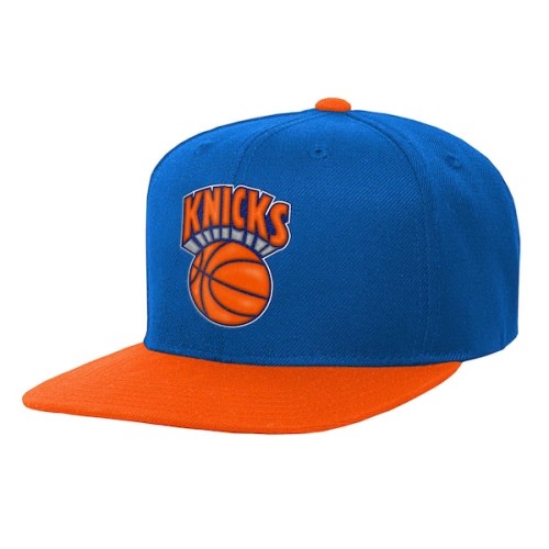 New York Knicks Mitchell & Ness Youth Two-Tone Snapback Hat - Blue/Orange