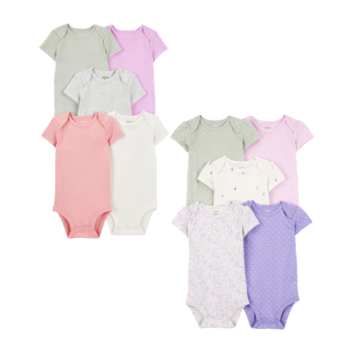 Baby 10-Pack Short-Sleeve Bodysuits - Carter's | Carter's