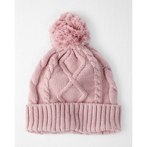 Baby Girl Organic Cotton Cable Knit Hat - Little Planet | Carter's