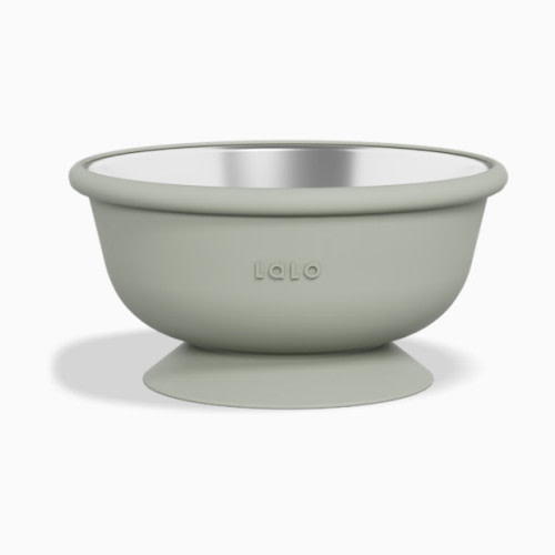 Stainless Steel Suction Bowl - Sage