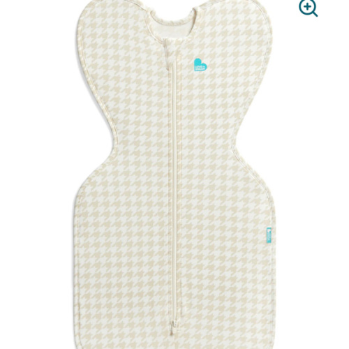 Swaddle Up™ 1.0 TOG Cotton Tan Houndstooth