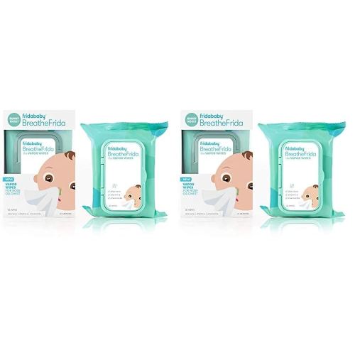 Frida Baby Breathefrida Vapor Wipes for Nose or Chest, 30 Count (Pack of 2)