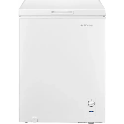 Insignia™ - 5 Cu. Ft. Garage-Ready Chest Freezer - White