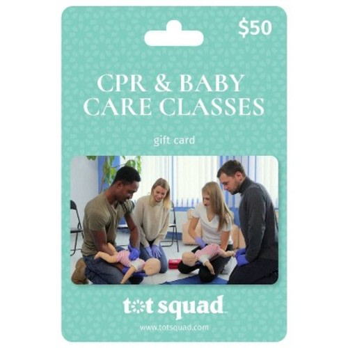Tot Squad $50 CPR & Baby Care Classes Baby Registry Essentials Gift Card