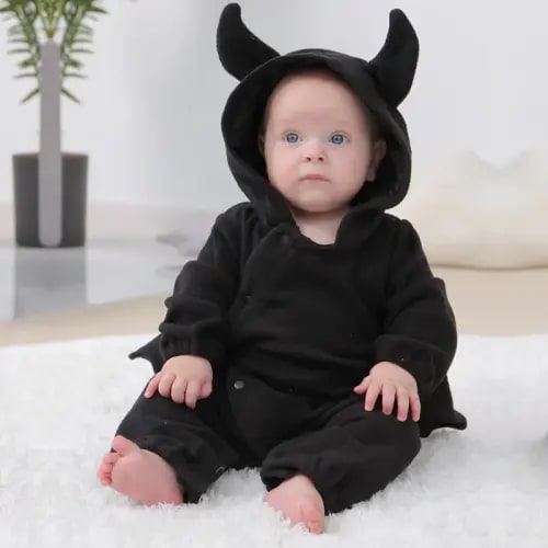 Winter Fleece Baby Halloween Bat Costume 1-3Y