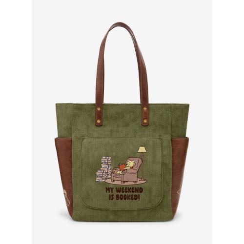 Loungefly Disney Winnie the Pooh My Weekend Is Booked Corduroy Tote Bag - BoxLunch Exclusive