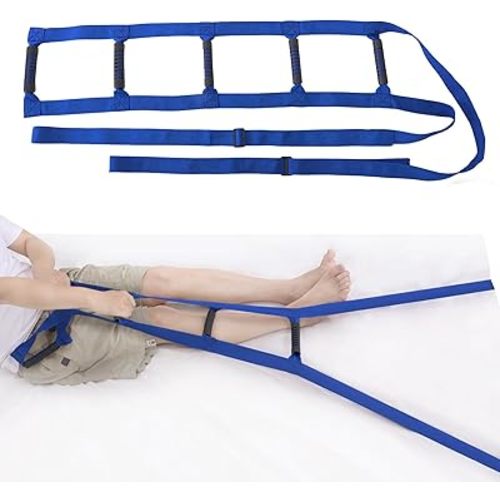 Bed Ladder Assist - Pull Up Assist Device for Elderly, Disabled with - Mobility Aid for Sitting Up in Bed, C Section Recovery Must Haves, Pregnancy - Portable Bed Ladder with Adjustable Strap