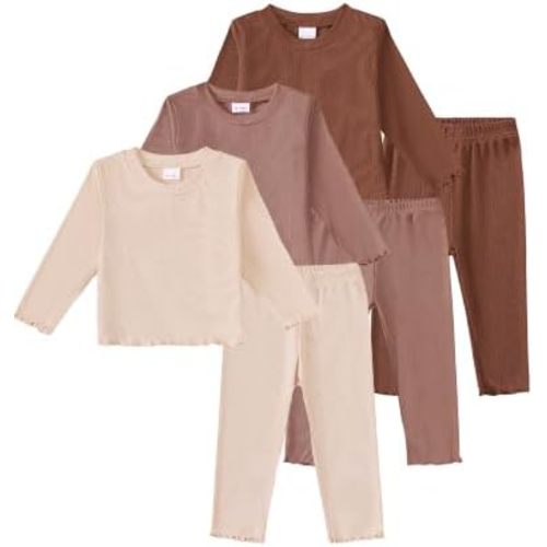 Toddler Baby Girl Clothes Outfits 6-Piece Fall Winter Clothing Set