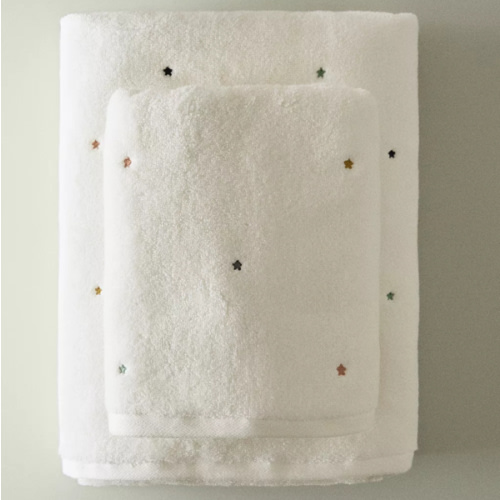 CHILDREN'S STAR BATH TOWEL - Oyster-white | ZARA United States