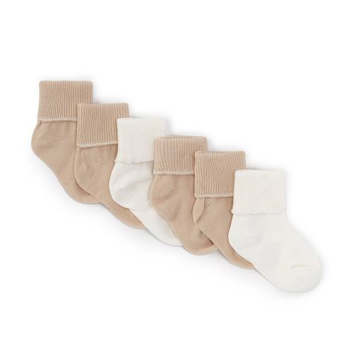 Starting Out Baby Boys Roll Cuff 6-Pack Socks