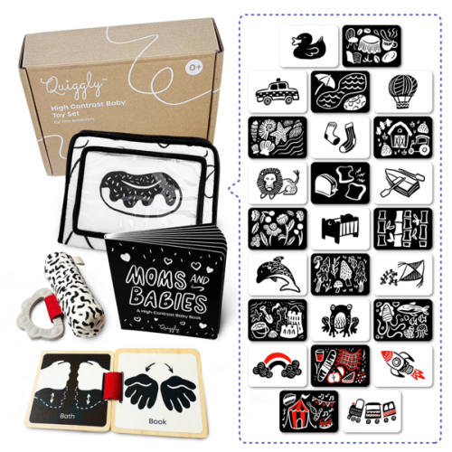 High Contrast Newborn Toy Set – Quiggly