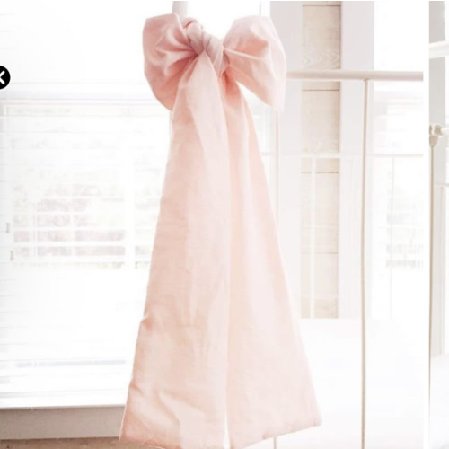 Ballet Slipper Pink Large Crib Bow | High Cotton Textile