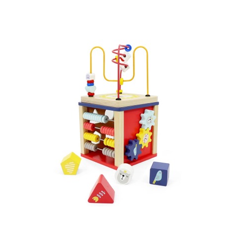 Wooden Activity Toy for 1, 2 Year-Old-Girls, One Size
