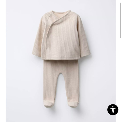 TEXTURED TOP AND LEGGINGS SET - Sand | ZARA United States